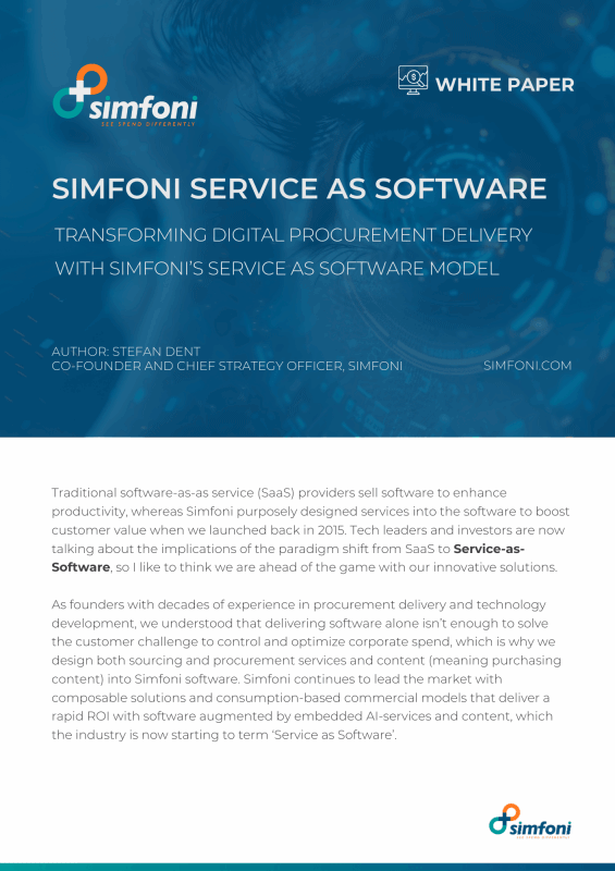 Simfoni Service as Software - White Paper - Stefan Dent