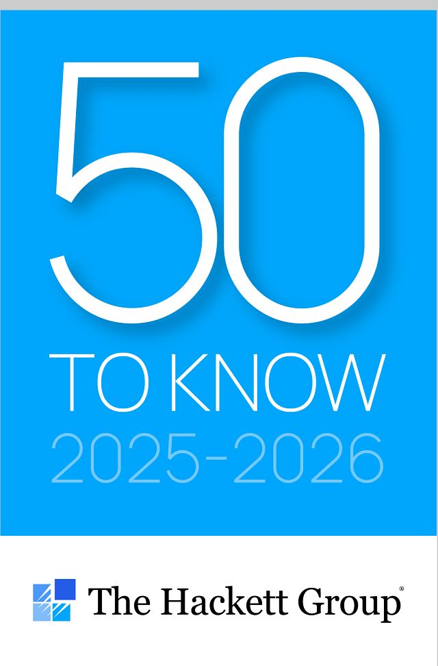 Hackett 2026 50TOKNOW Badge