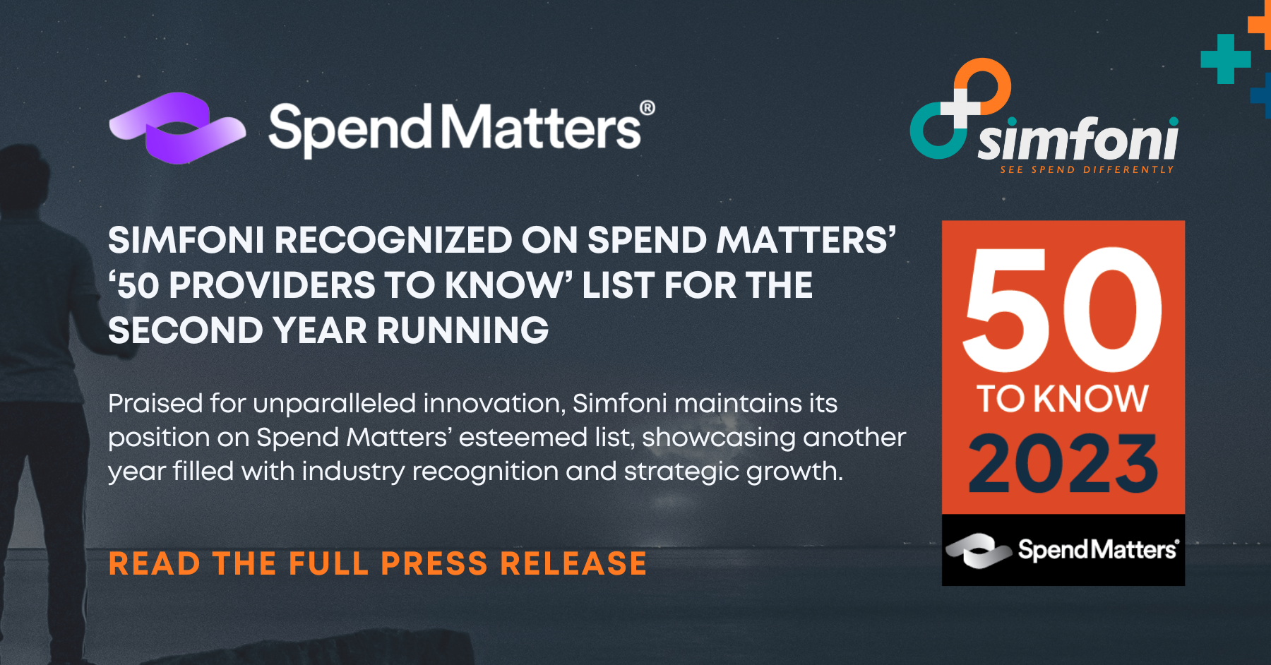 Simfoni Makes Waves in Procurement with Second-Year Recognition on Spend Matters&rsquo; &lsquo;50 to Know&rsquo; List