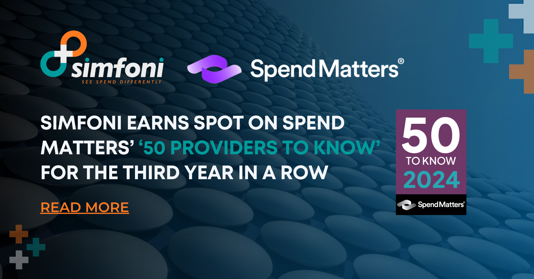Simfoni Earns Spot on Spend Matters&rsquo; &lsquo;50 Providers to Know&rsquo; for the Third Year in a Row